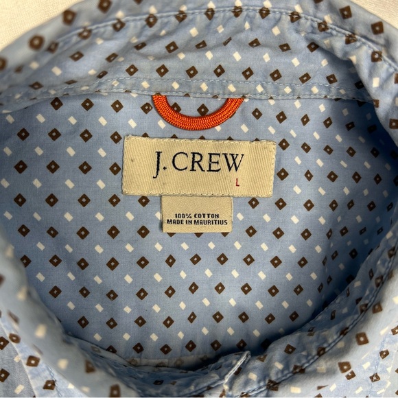 J Crew Short Sleeve Button Down Cotton Shirt Men’s Large - Picture 4 of 4